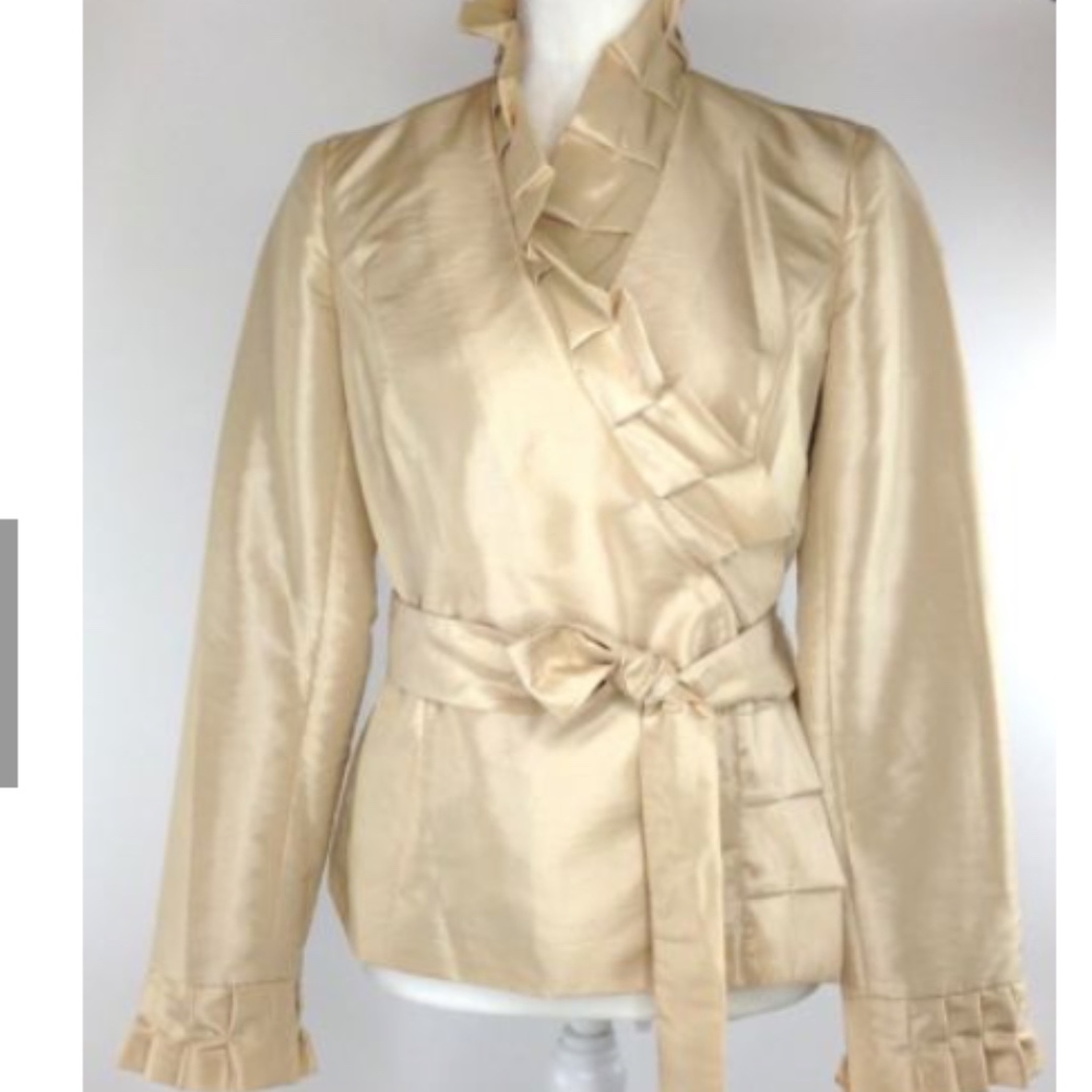 Gorgeous Calvin Klein Wrap Blouse Jacket A-457